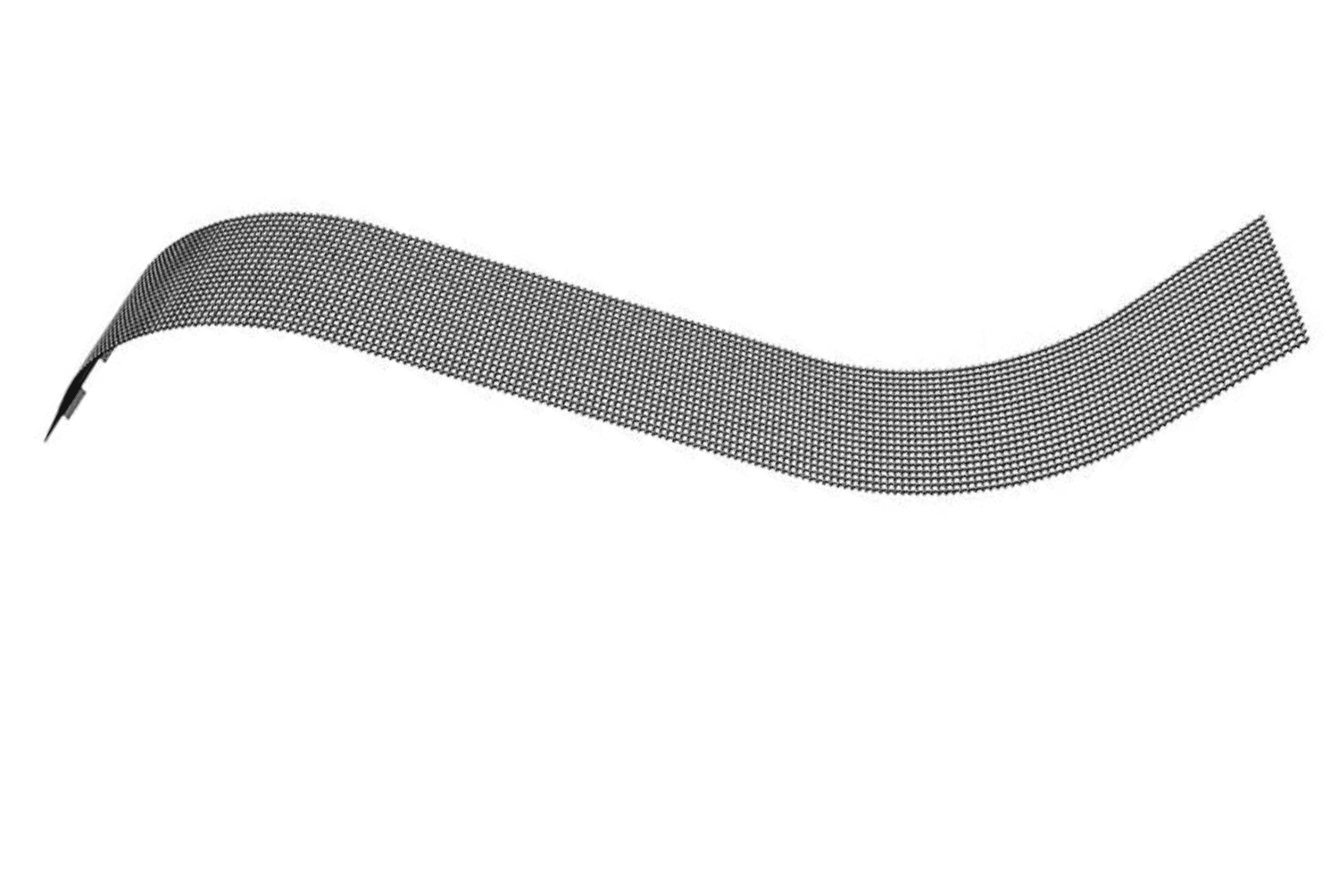 IlluMesh transparant LED scherm gebogen — het flexibele mesh volgt elke curve