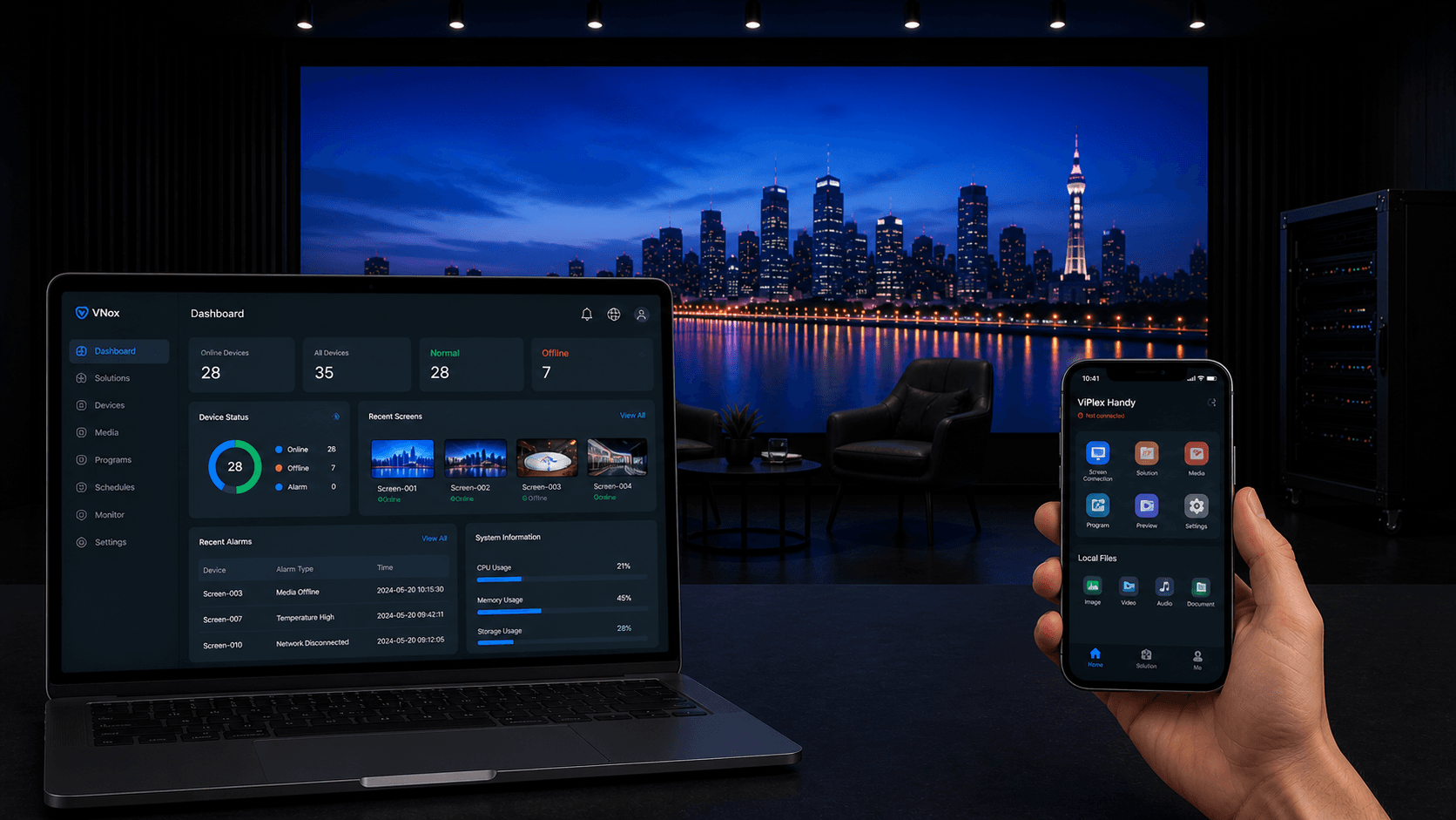 LED scherm content beheer: uploaden, plannen en remote aansturen