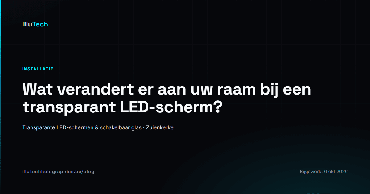 Wat verandert er aan uw raam bij een transparant LED-scherm?